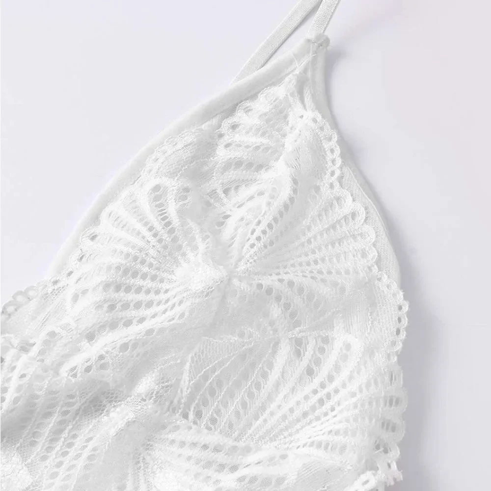 Sexy One Piece Floral Lace Mini Teddy Nightwear Bo - Picture 5 of 5